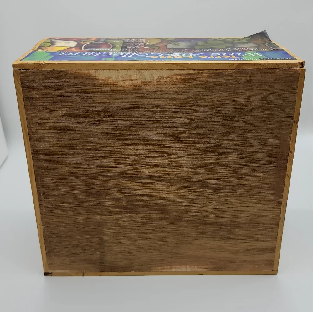 Terra Cotta Wine Art Collection Set Wine Chiller Bottle‎ Topper And Coasters NEW